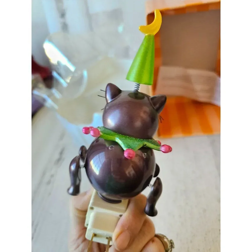Dept 56 cat Halloween wiggle night light plug in unique vintage new